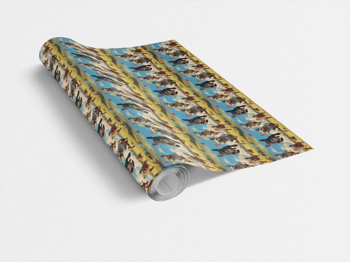 Frenchie Trot Wrapping Paper