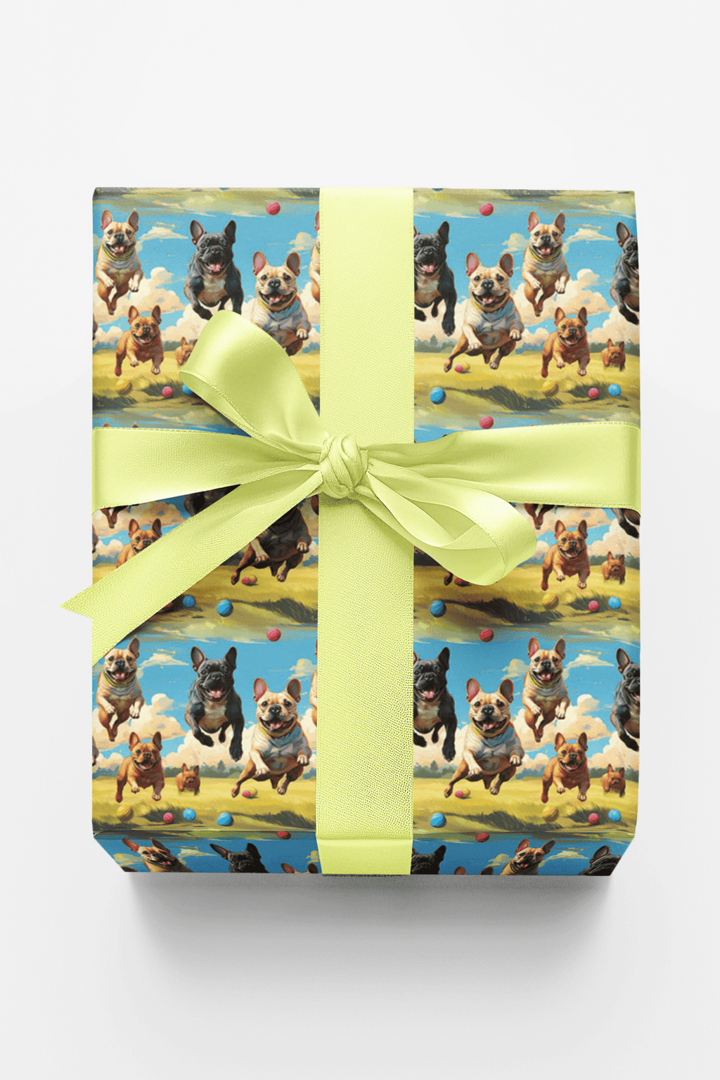 Frenchie Trot Wrapping Paper