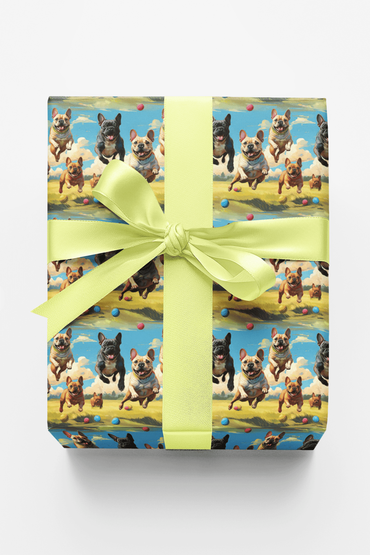 Frenchie Trot Wrapping Paper
