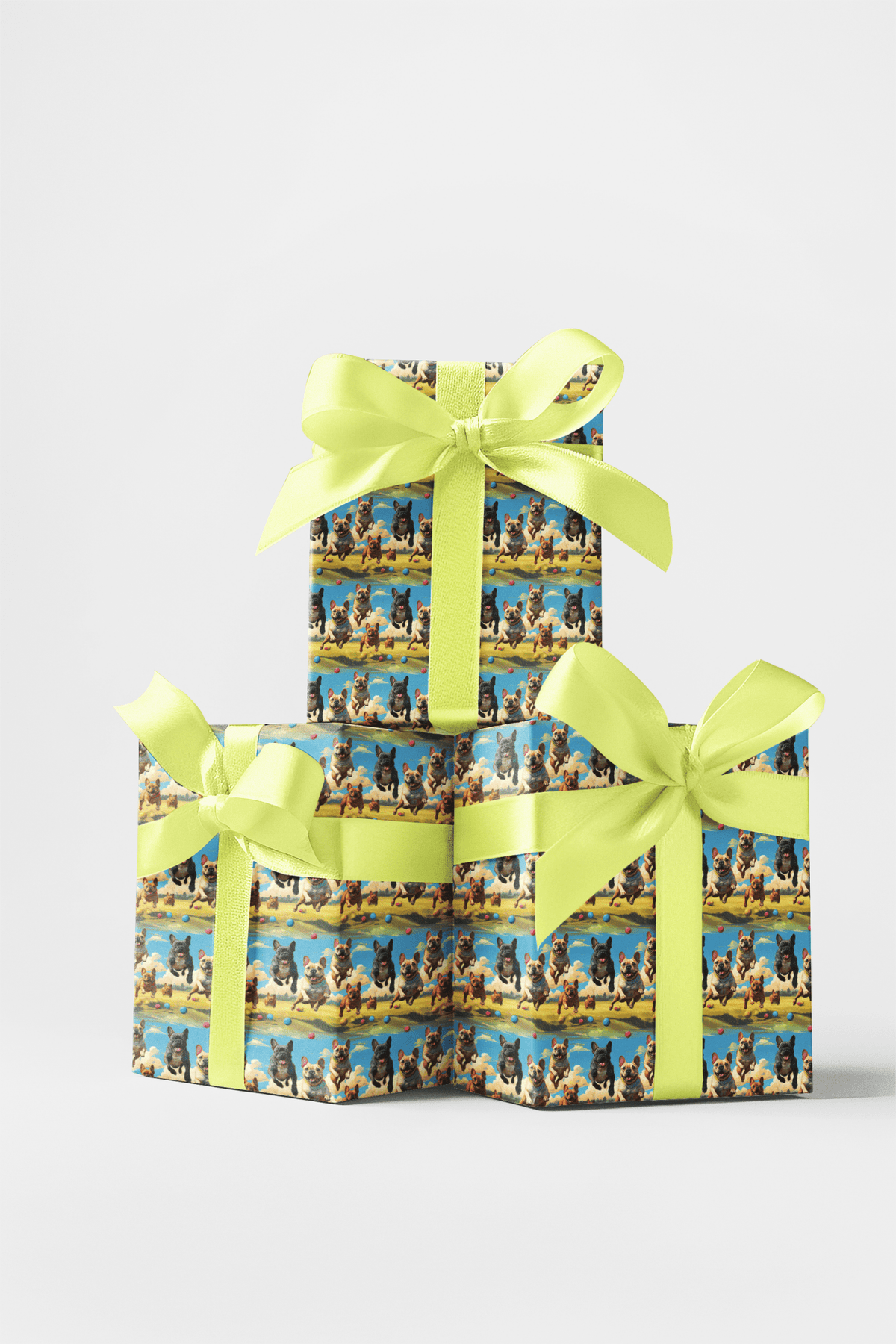 Frenchie Trot Wrapping Paper